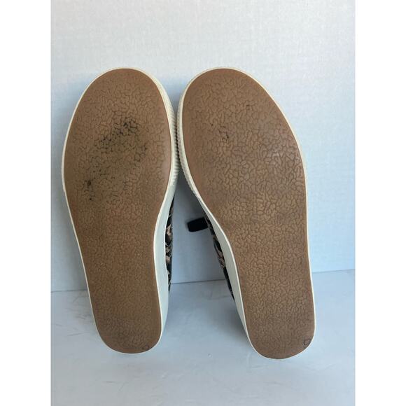 Steve Madden Platform Leopard Print Canvas Chunky Lace Up Low Top Sneakers 8.5M - Picture 8 of 9